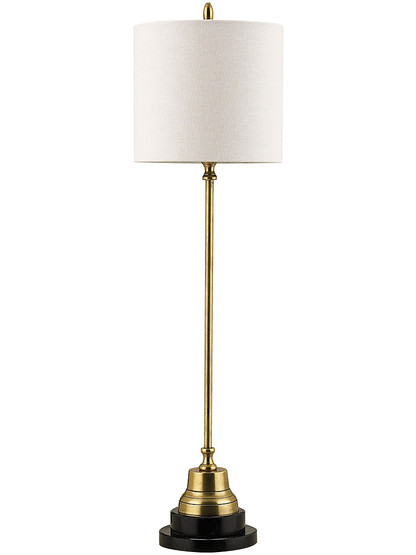 Messenger Table Lamp in Vintage Brass.